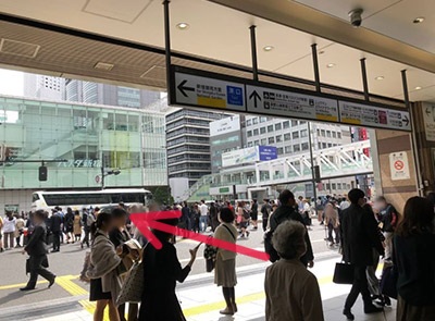 JR新宿駅南口からのルート