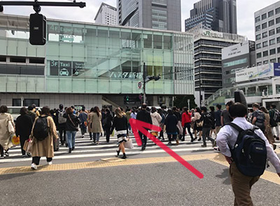 JR新宿駅南口からのルート