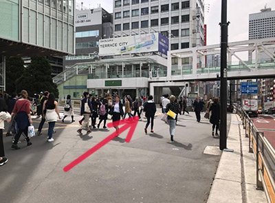 JR新宿駅南口からのルート
