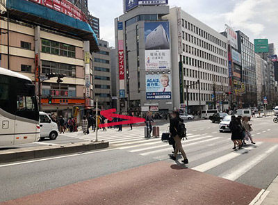 JR新宿駅南口からのルート